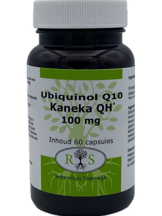 Reformhuis Steenwijk Ubiquinol Q10 Kaneka QH 100 mg Urbiquinon 60 caps