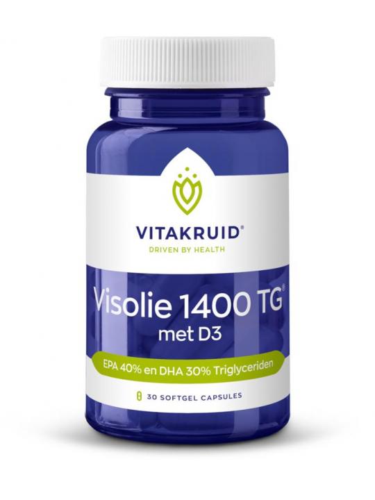 Visolie 1400 + D3 triglyceriden EPA 40% DHA 30%