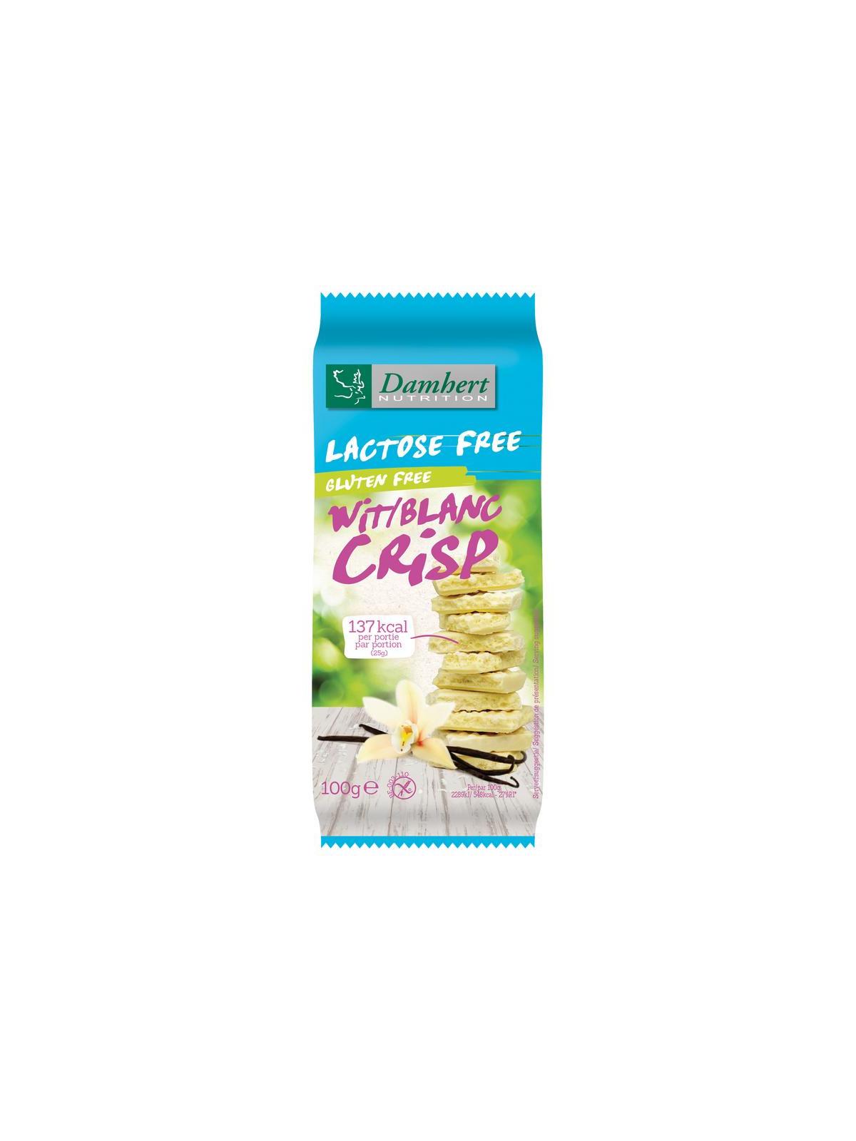 Witte chocoladetablet crisp gluten- en lactosevrij