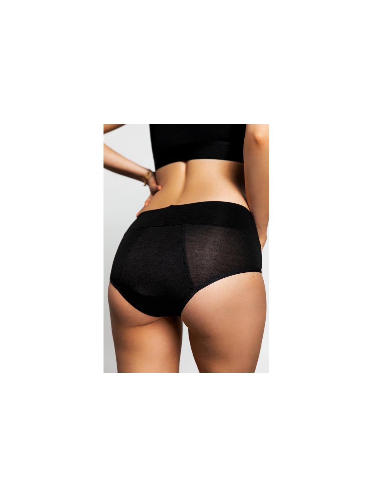 Boyshort low rise maat M zwart teen period