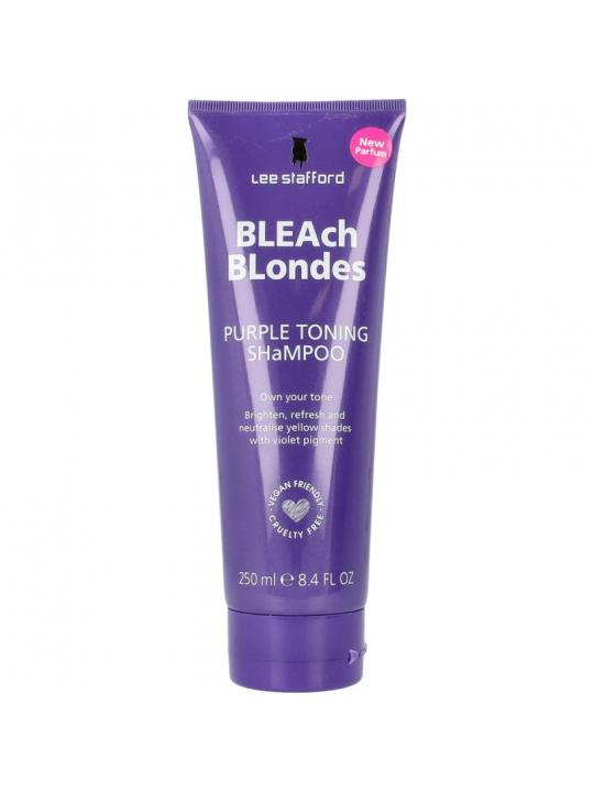 Bleach blondes purple toning shampoo