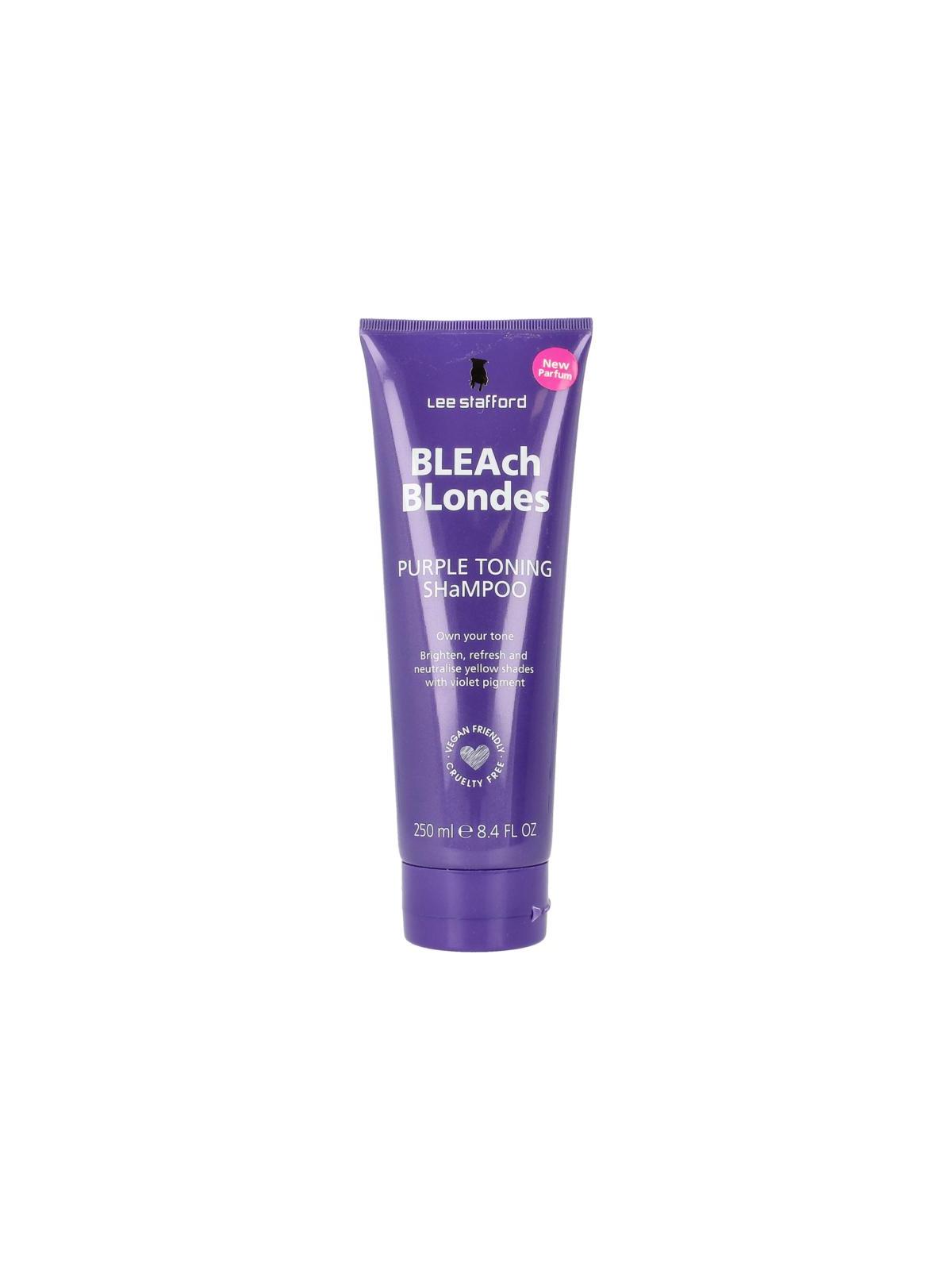 Bleach blondes purple toning shampoo