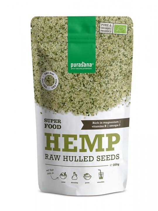 Gepeld hennepzaad hulled hemp seeds bio