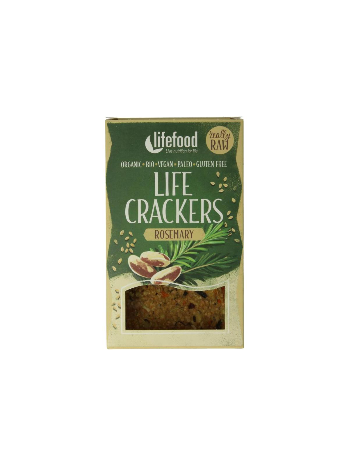 Life crackers rozemarijn raw bio