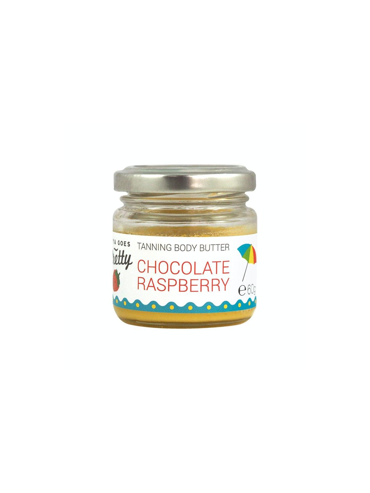 Tanning body cream chocolate & raspberry