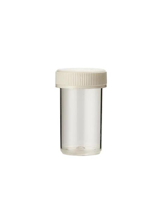 Tabletflacon 15 ml transparant met dop