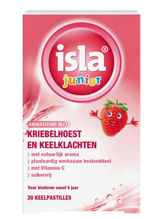 Junior keelpastilles aardbei