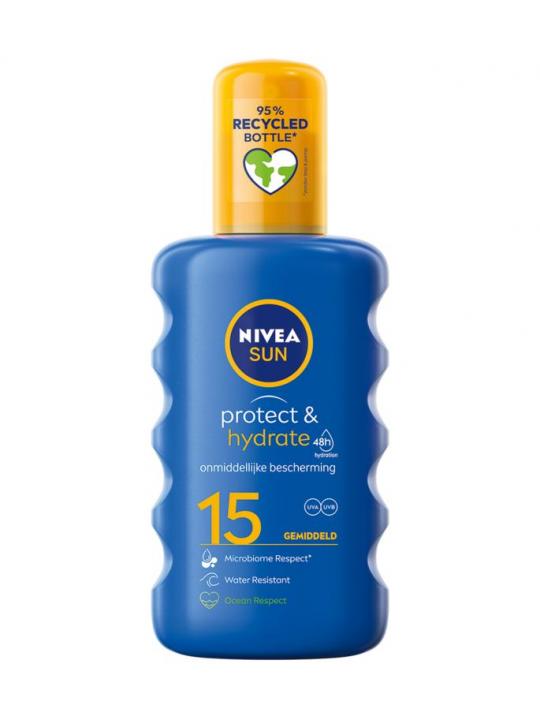 Sun protect & hydrate zonnespray SPF15