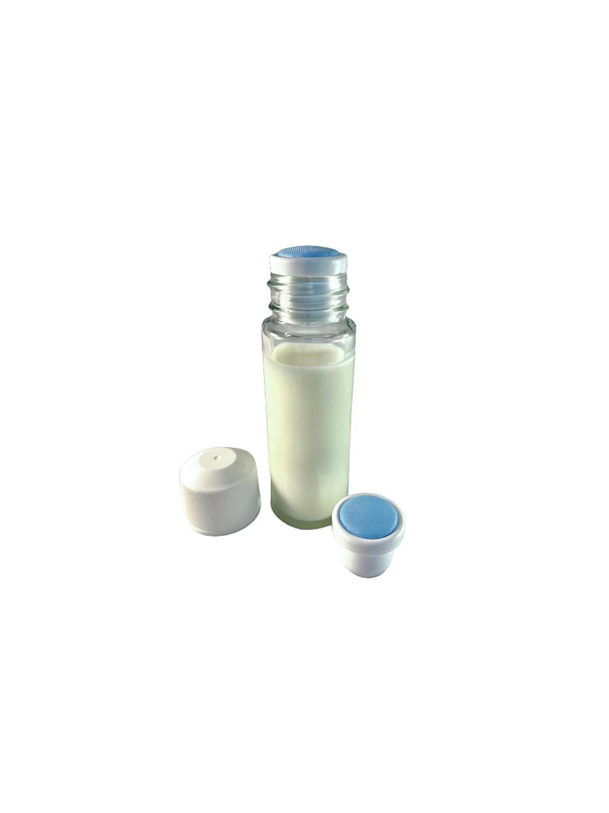 Depper flacon glas 30ml blauw depperopzet