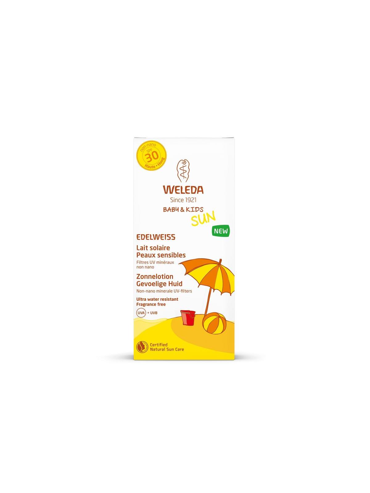 Edelweiss zonnelotion gevoelige huid SPF30