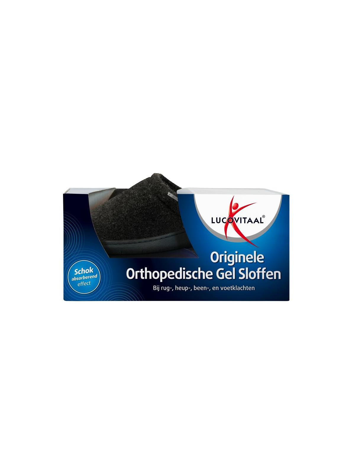 Orthopedische gel sloffen zwart maat 38-39