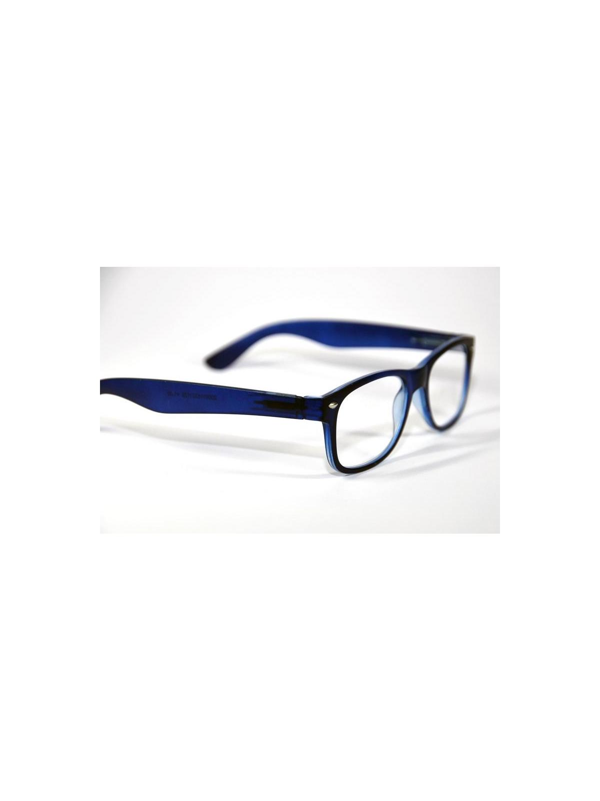 Leesbril wayfarer mat blauw +2.50