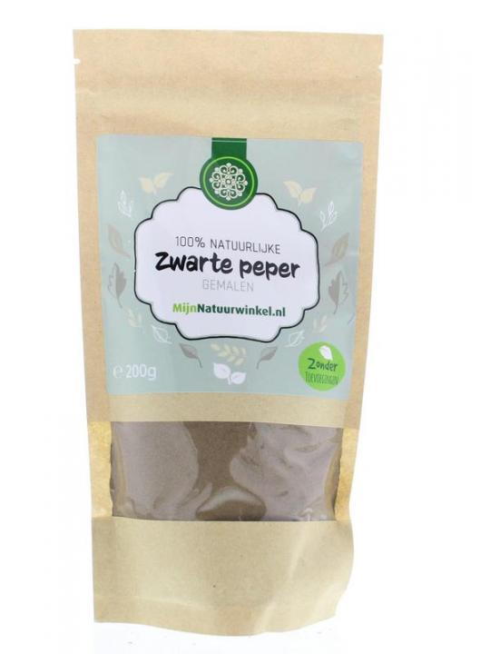 Zwarte peper gemalen