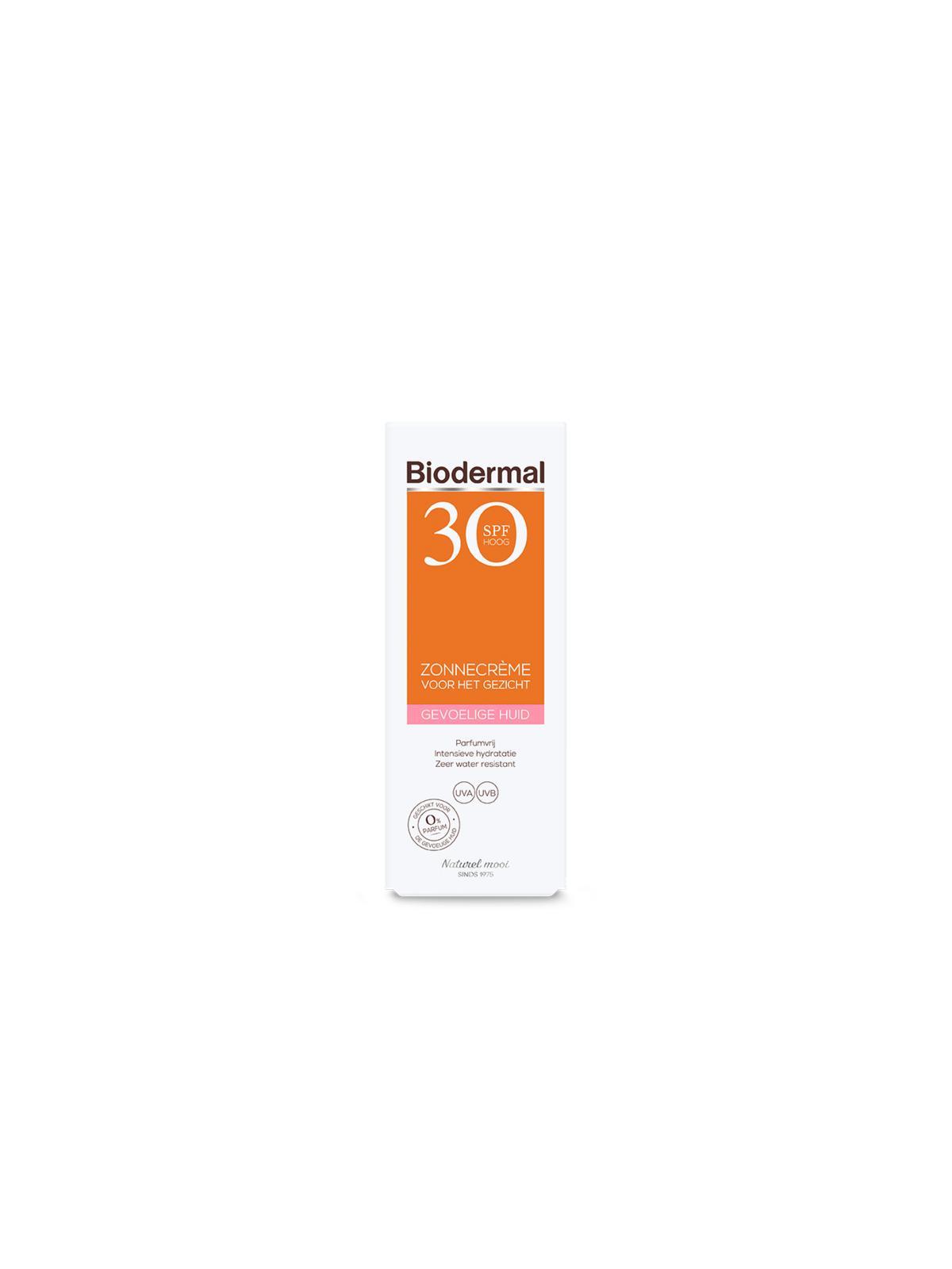 Zonnecreme gezicht gevoelige huid SPF30