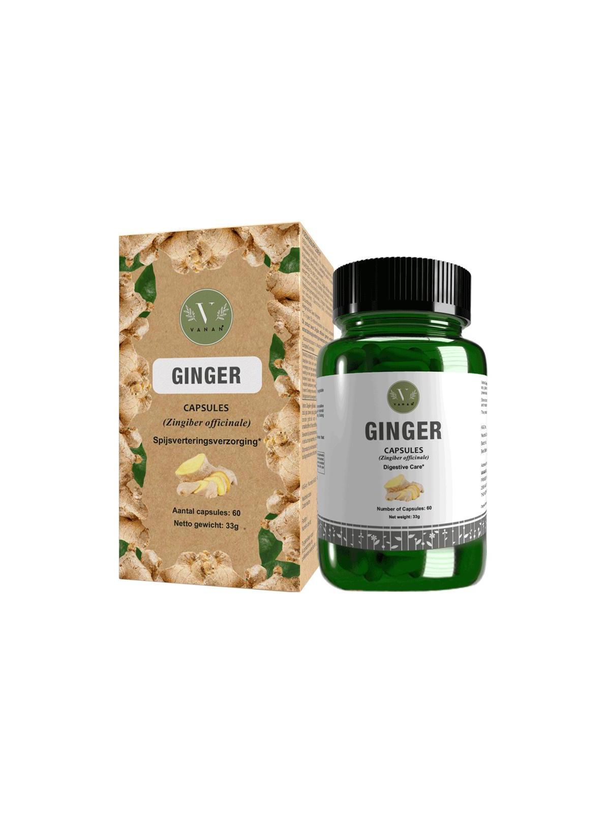 Ginger capsules