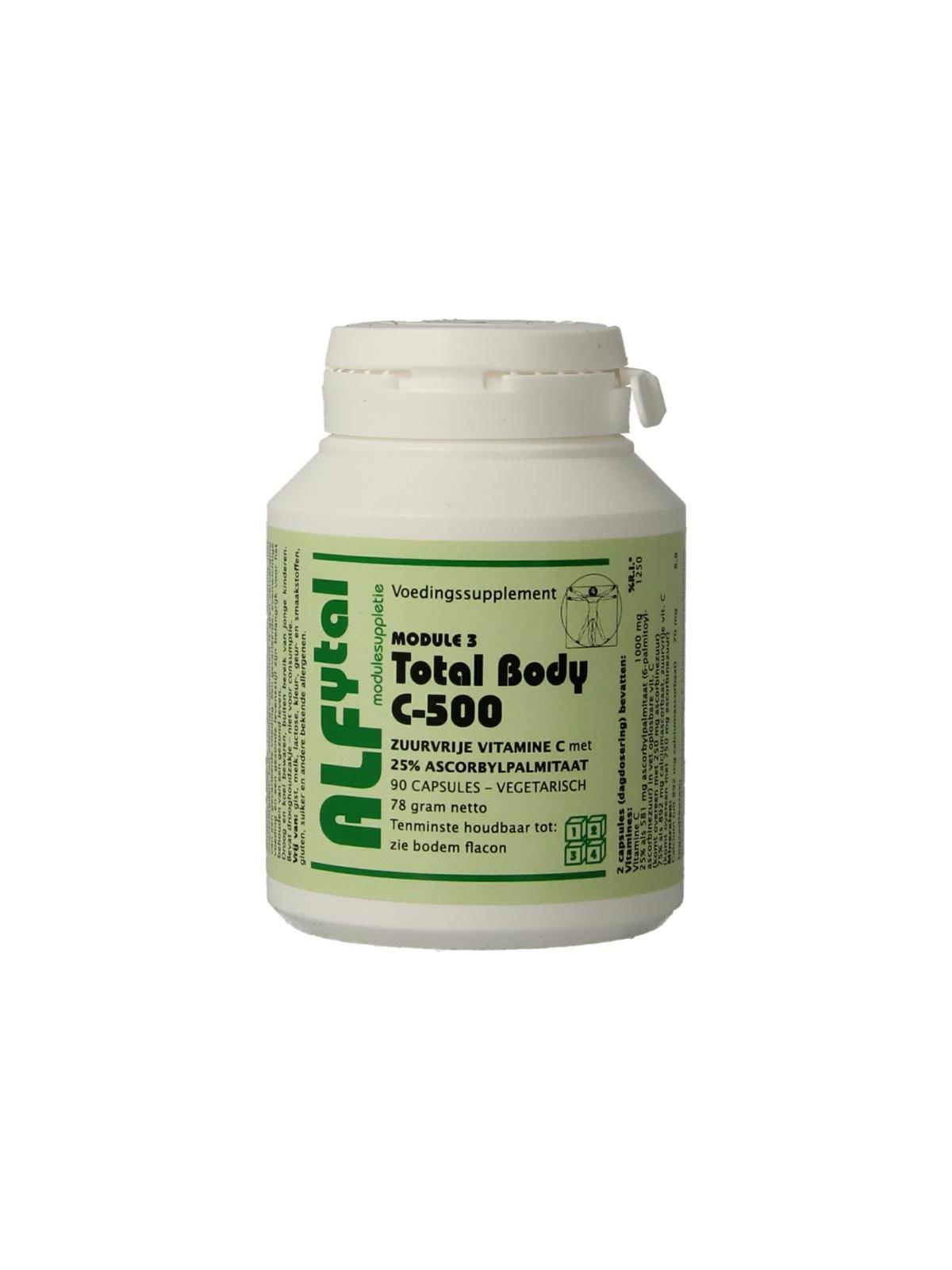 Total body C-500 zuurvrij/25% vetoplosbaar