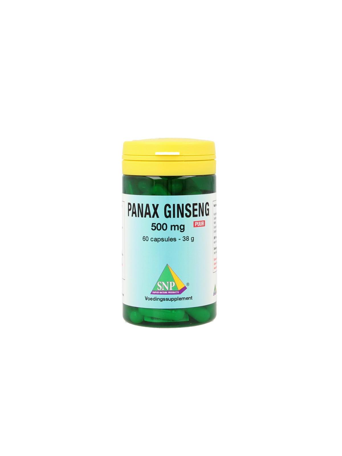 Panax ginseng 500 mg puur