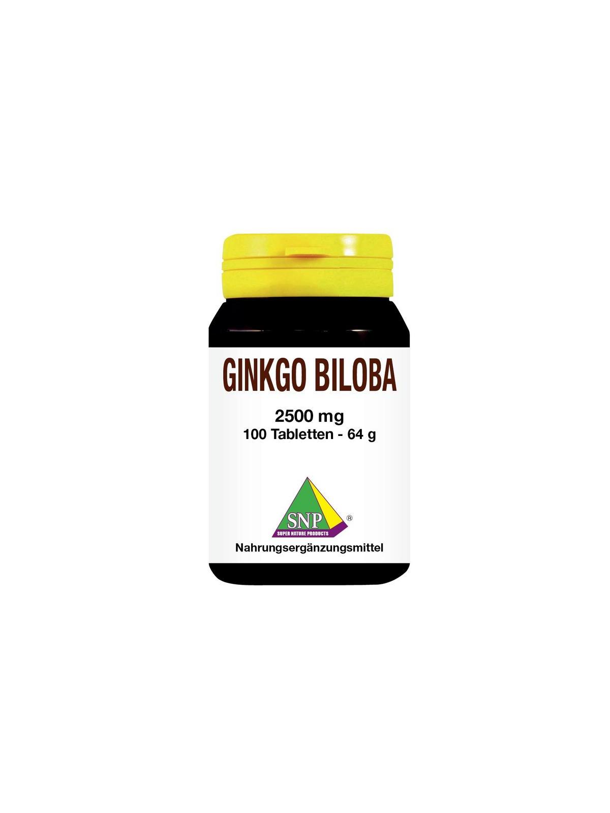 Ginkgo biloba 2500 mg