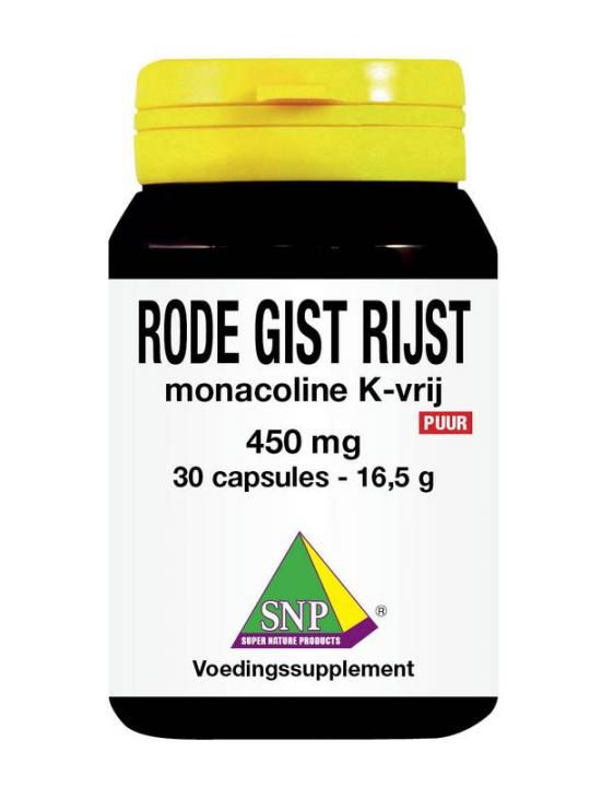 Rode gist rijst monacoline K vrij