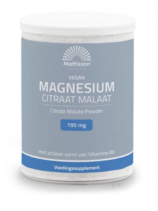 Magnesium citraat malaat met actieve vorm vit. b6