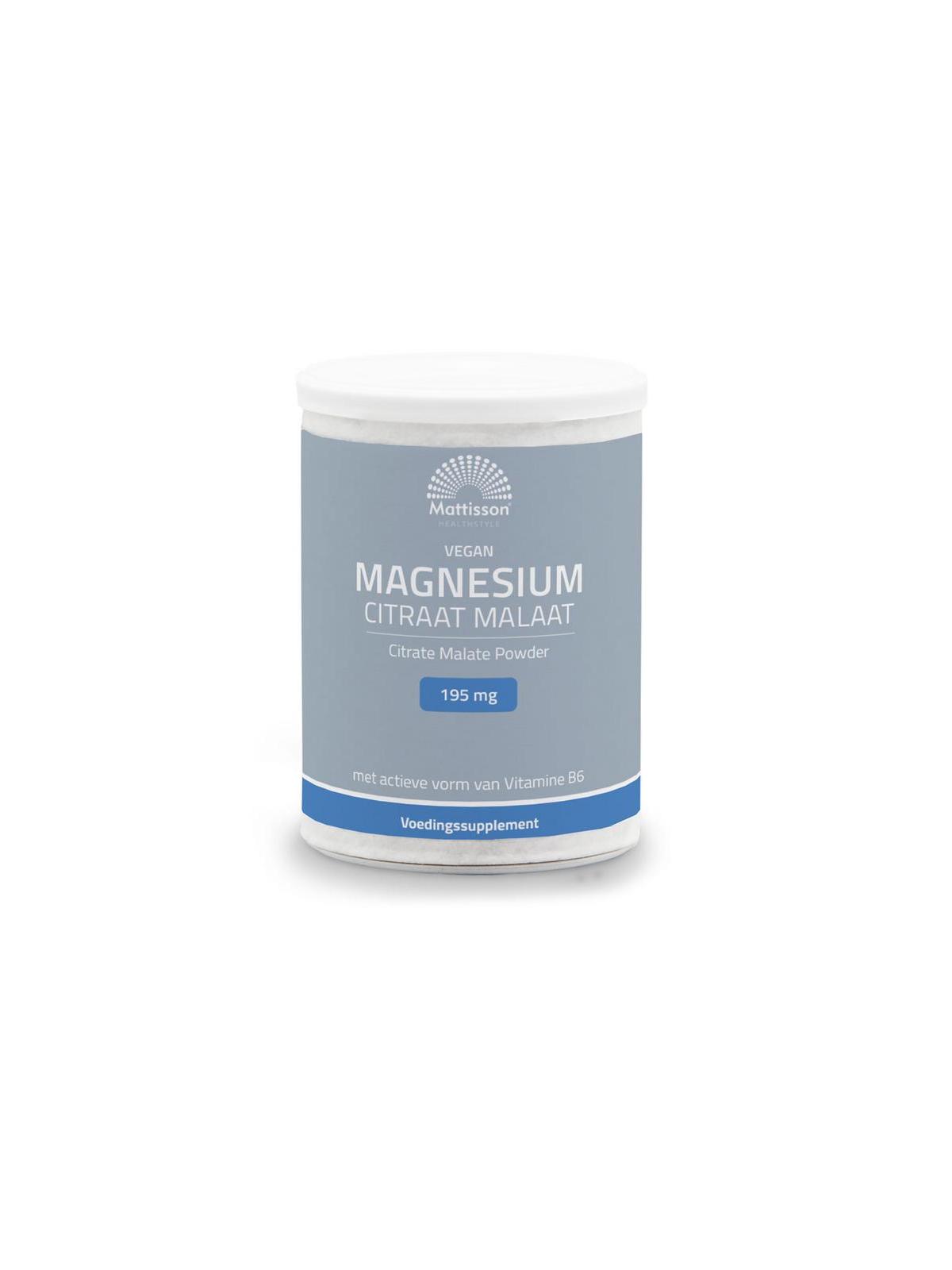 Magnesium citraat malaat met actieve vorm vit. b6