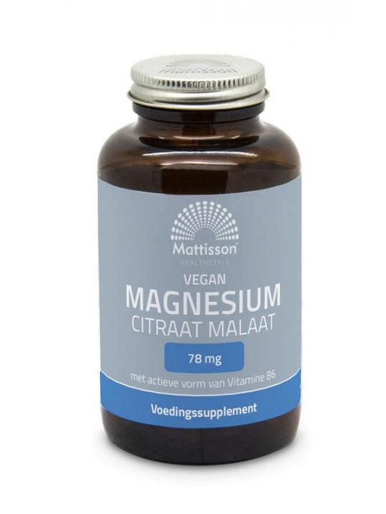 Magnesium citraat malaat met actieve vorm vit. b6