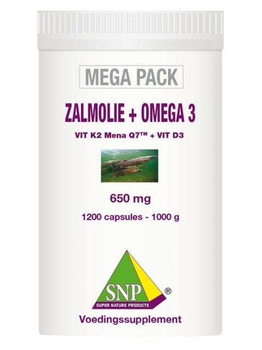 Zalmolie & omega 3 megapack