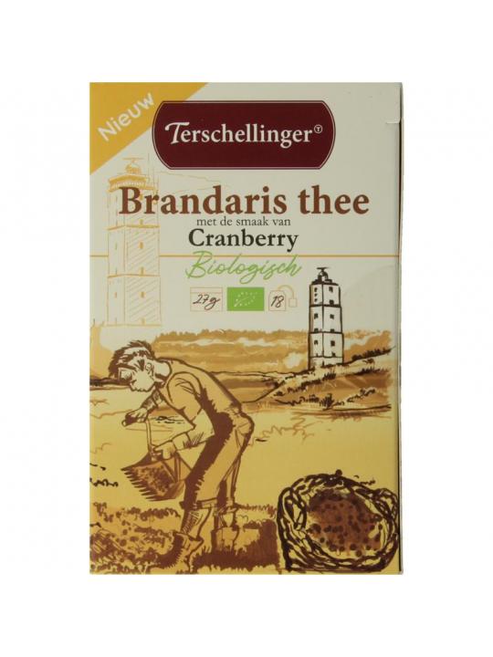 Zwarte thee cranberry bio