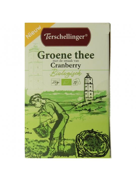 Groene thee cranberry bio