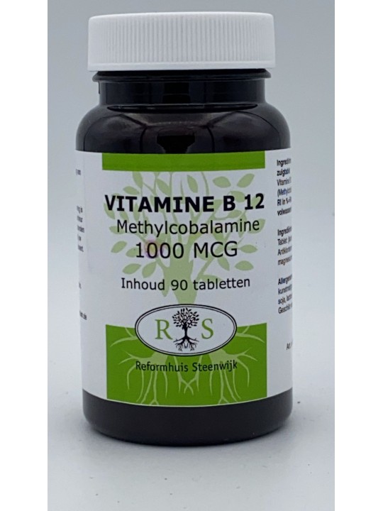 Reformhuis Steenwijk Vitamine B12 1000 mcg met methylcobalamine 100 smelttab